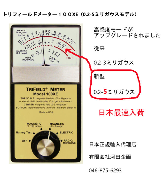 電磁波バスターズ / 最新型トリフィールドメーター100XE全国共用モデル 